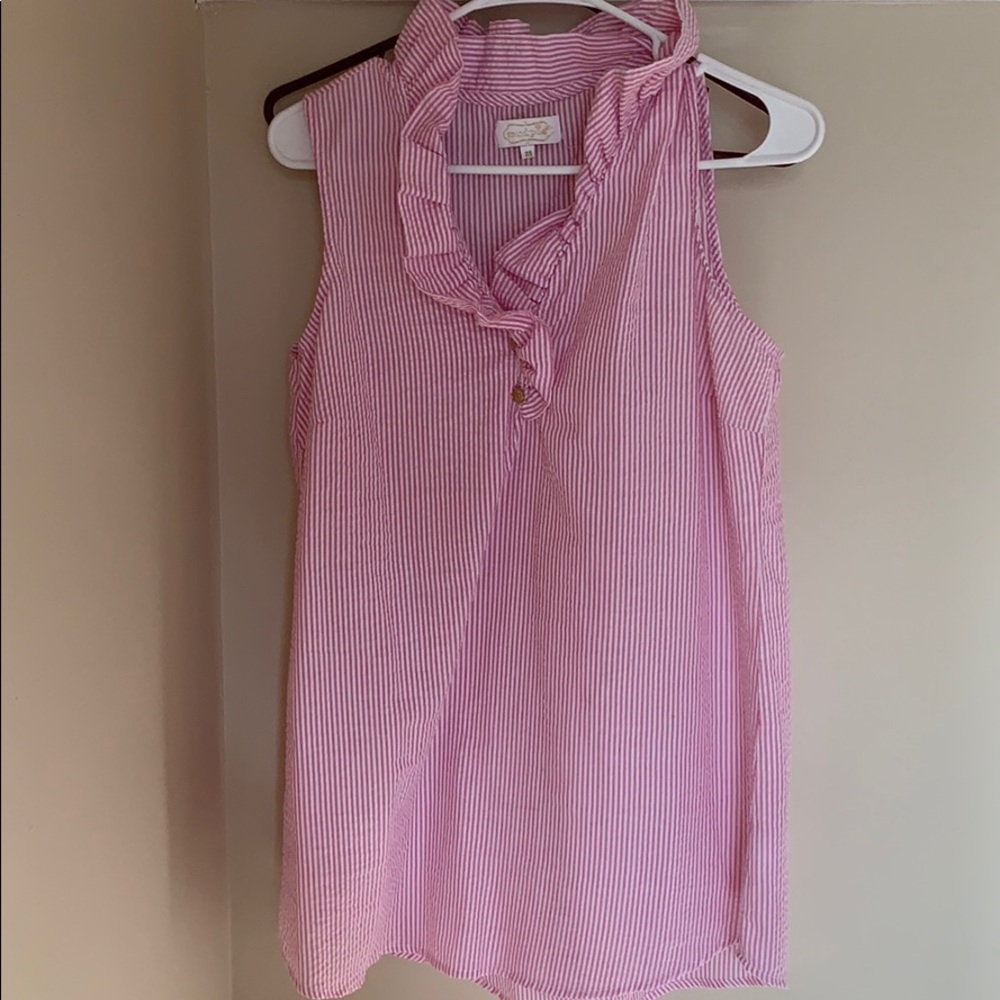 Mud pie ruffle top